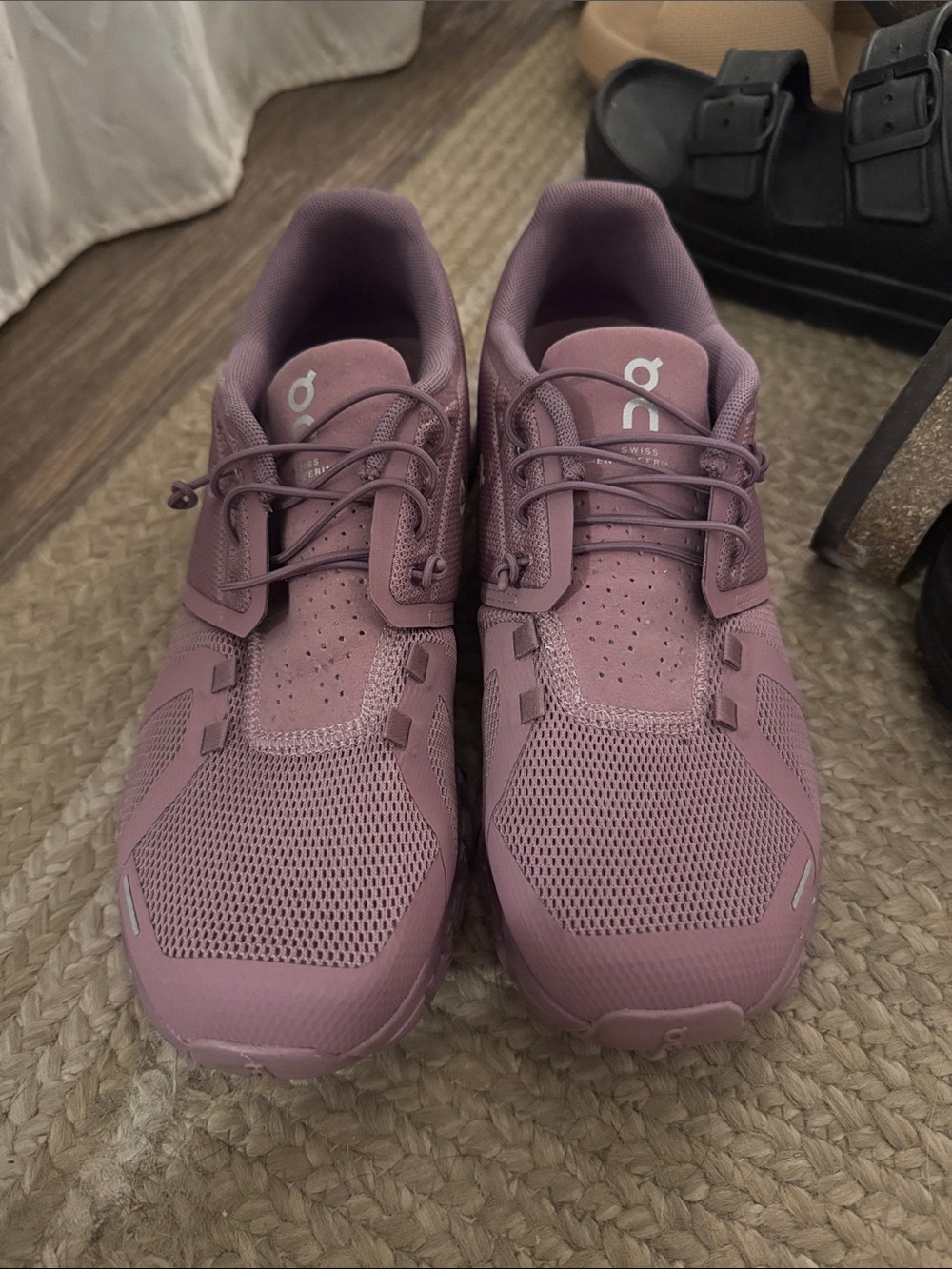 On Running Women's Athletic Sneakers in Mauve Pink